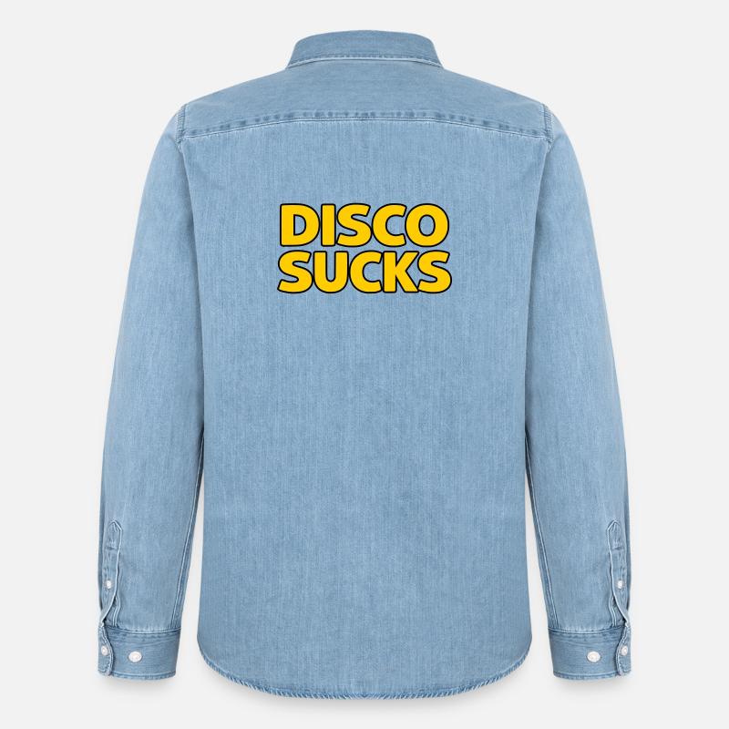 Disco ist - Männer Jeanshemd Organic von Stanley/Stella - verwaschenes Hellblau