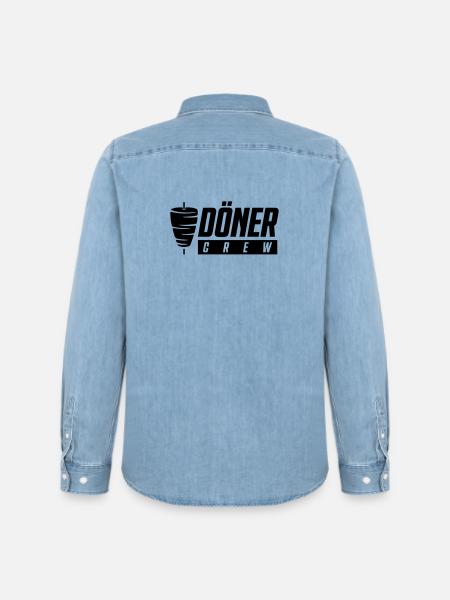 Döner Crew - Men’s Organic Denim Shirt by Stanley/Stella - light wash