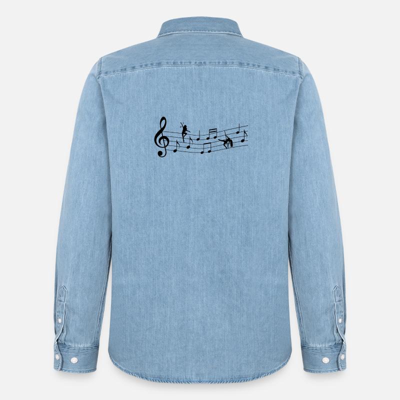 ballo - Camicia in denim uomo bio di Stanley/Stella - azzurro chiaro slavato