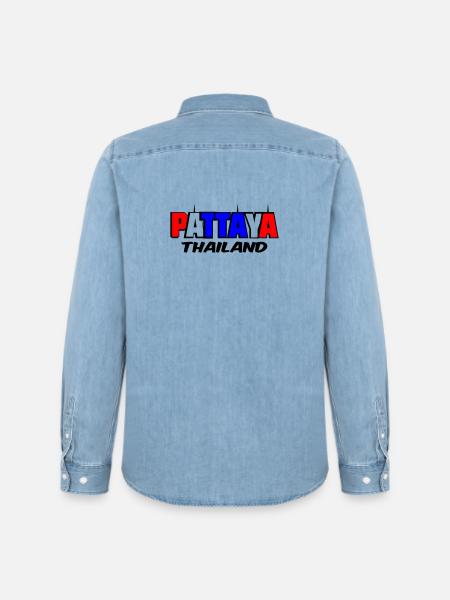 Pattaya Thailand - Men’s Organic Denim Shirt by Stanley/Stella - light wash
