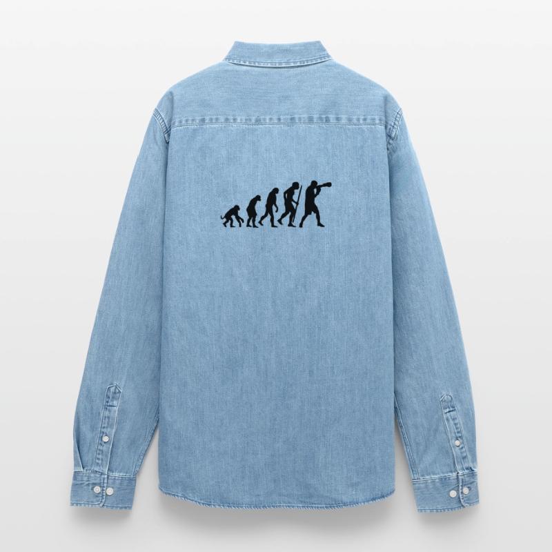 Evolution de la boxe Chemise en denim homme bio Stanley/Stella