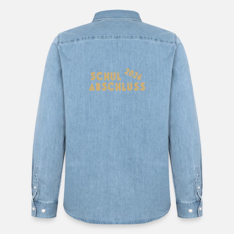 Schulabschluss 2026 - Männer Jeanshemd Organic von Stanley/Stella - verwaschenes Hellblau