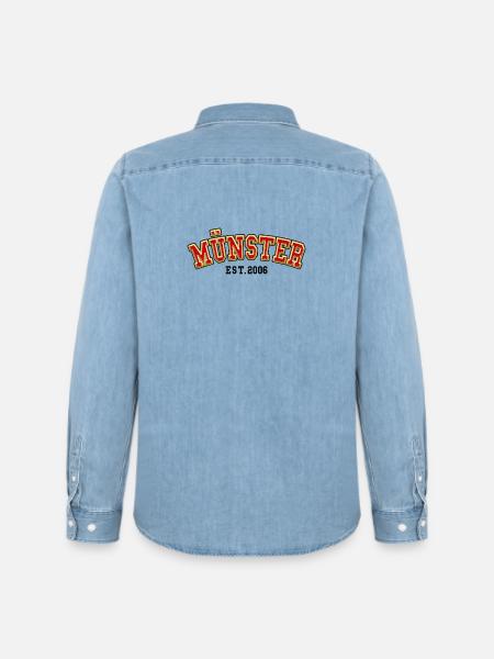 Münster Est. 2006 - Men’s Organic Denim Shirt by Stanley/Stella - light wash