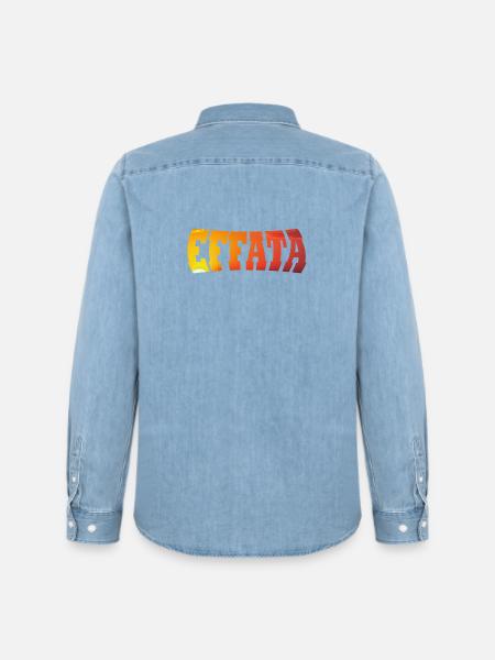 EFFATA - Men’s Organic Denim Shirt by Stanley/Stella - light wash