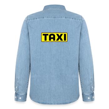 taxi - Chemise en denim homme bio Stanley/Stella - bleu clair délavé - Dos - AI Model Male 185 light (185cm)