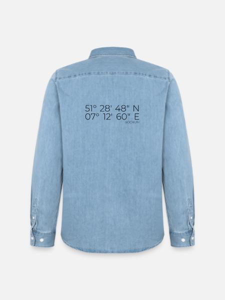 coordinates Bochum - Men’s Organic Denim Shirt by Stanley/Stella - light wash