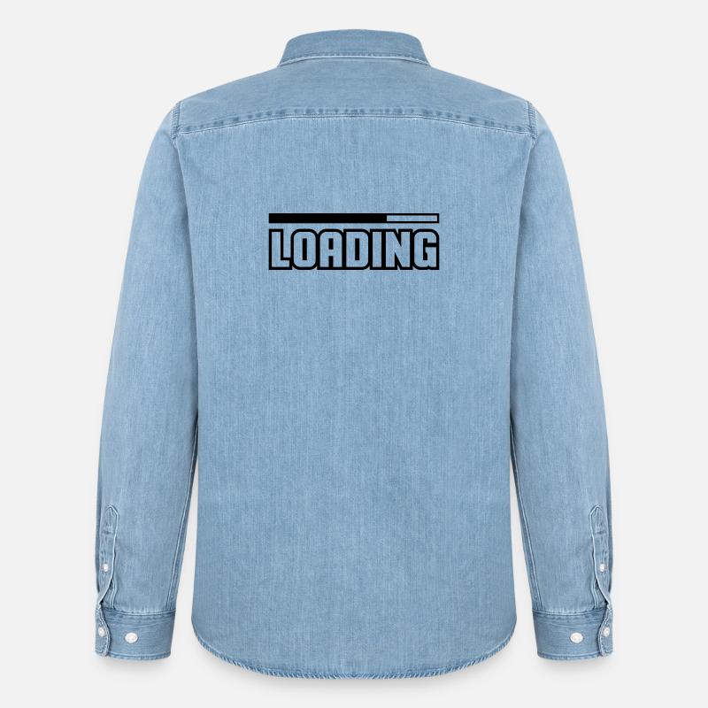 Loading - Men’s Organic Denim Shirt by Stanley/Stella - light wash