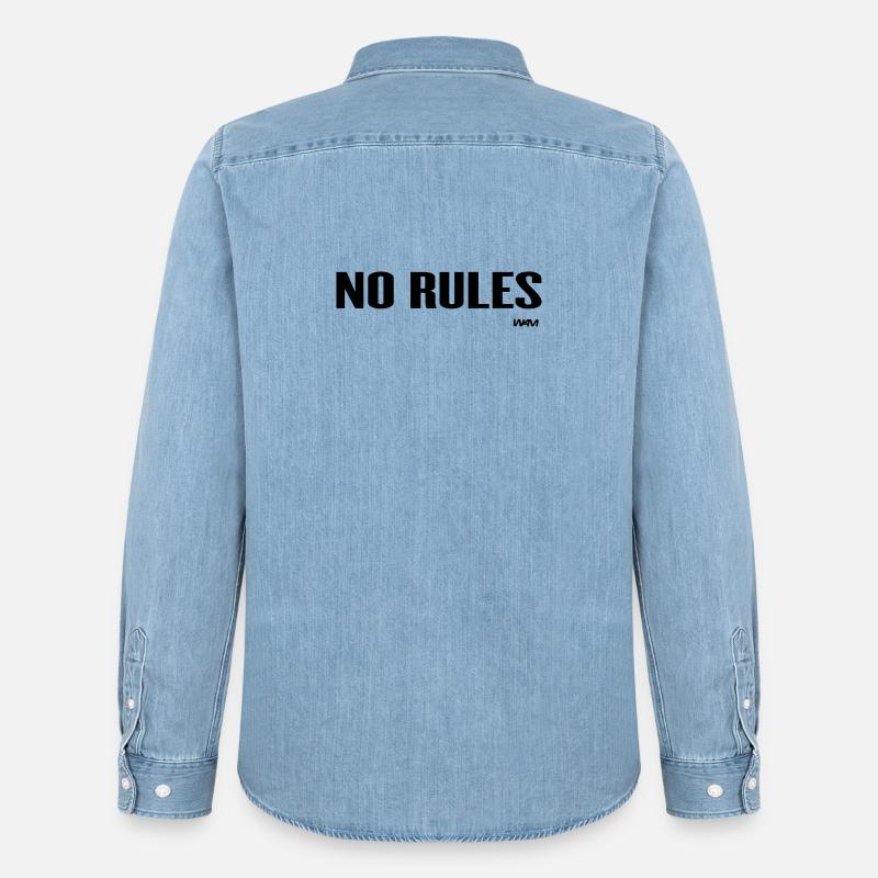 no rules - Männer Jeanshemd Organic von Stanley/Stella - verwaschenes Hellblau