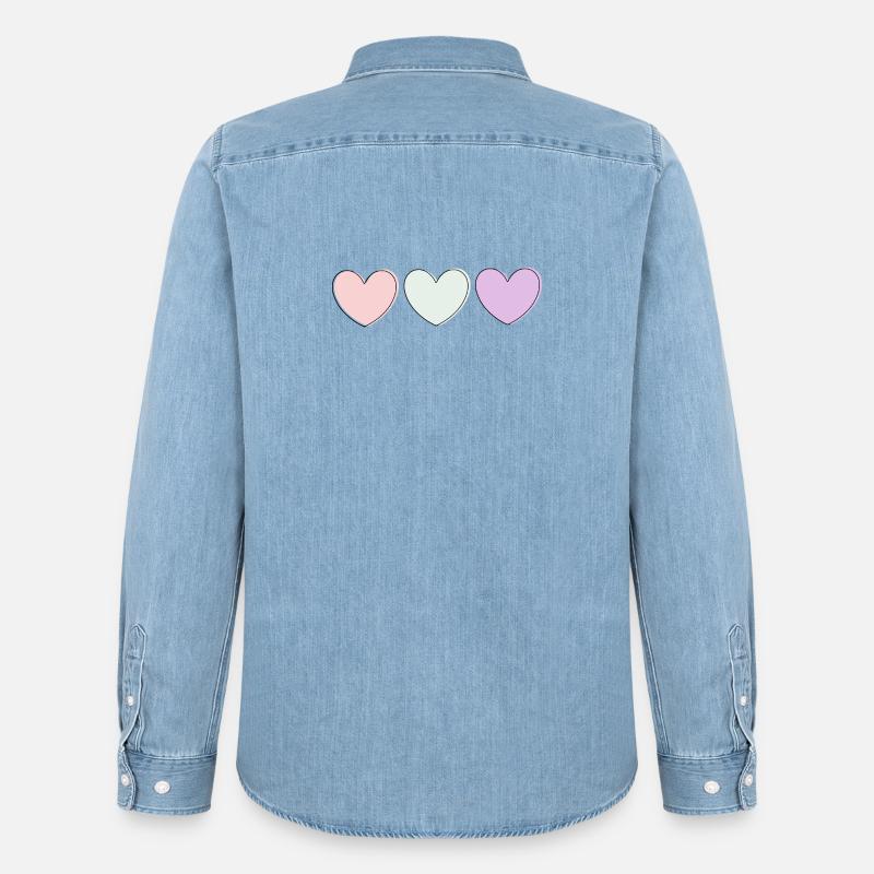 Muttertags Geschenk Mutter Muttertag Geschenkidee  - Männer Jeanshemd Organic von Stanley/Stella - verwaschenes Hellblau