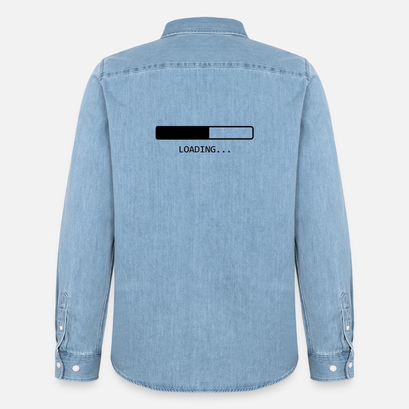 Loading... - Männer Jeanshemd Organic von Stanley/Stella - verwaschenes Hellblau