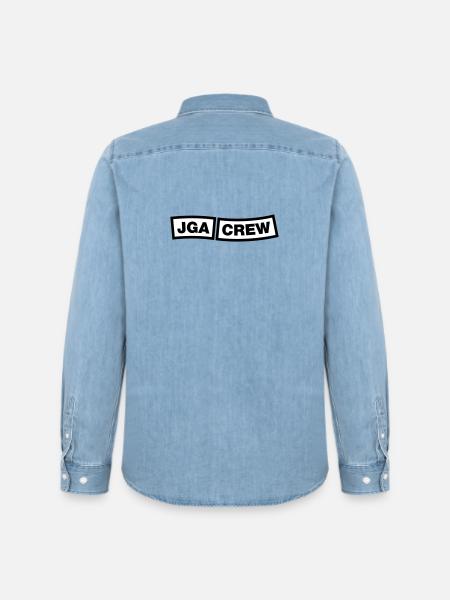 Bachelor Party Crew - Emblem - Men’s Organic Denim Shirt by Stanley/Stella - light wash