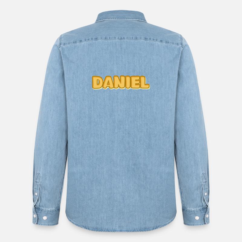 Daniel Daniel - Männer Jeanshemd Organic von Stanley/Stella - verwaschenes Hellblau