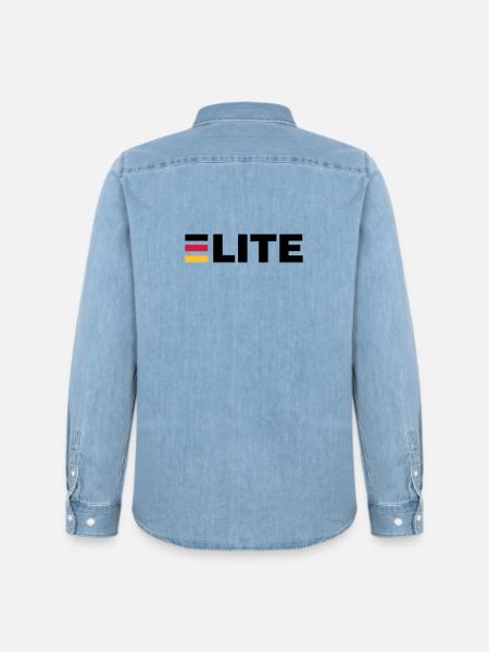 Deutschland Elite - Männer Jeanshemd Organic von Stanley/Stella - verwaschenes Hellblau