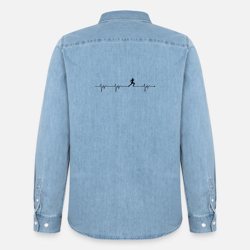 Bitte laden Sie das Designbild hoch - Männer Jeanshemd Organic von Stanley/Stella - verwaschenes Hellblau