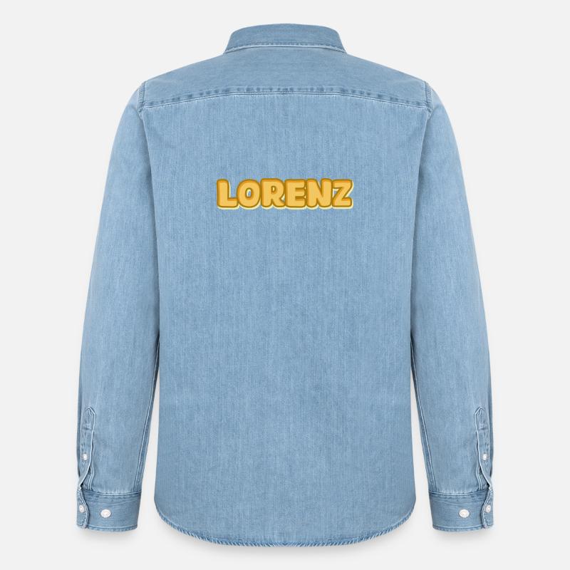 Lorenz Lorenz - Männer Jeanshemd Organic von Stanley/Stella - verwaschenes Hellblau