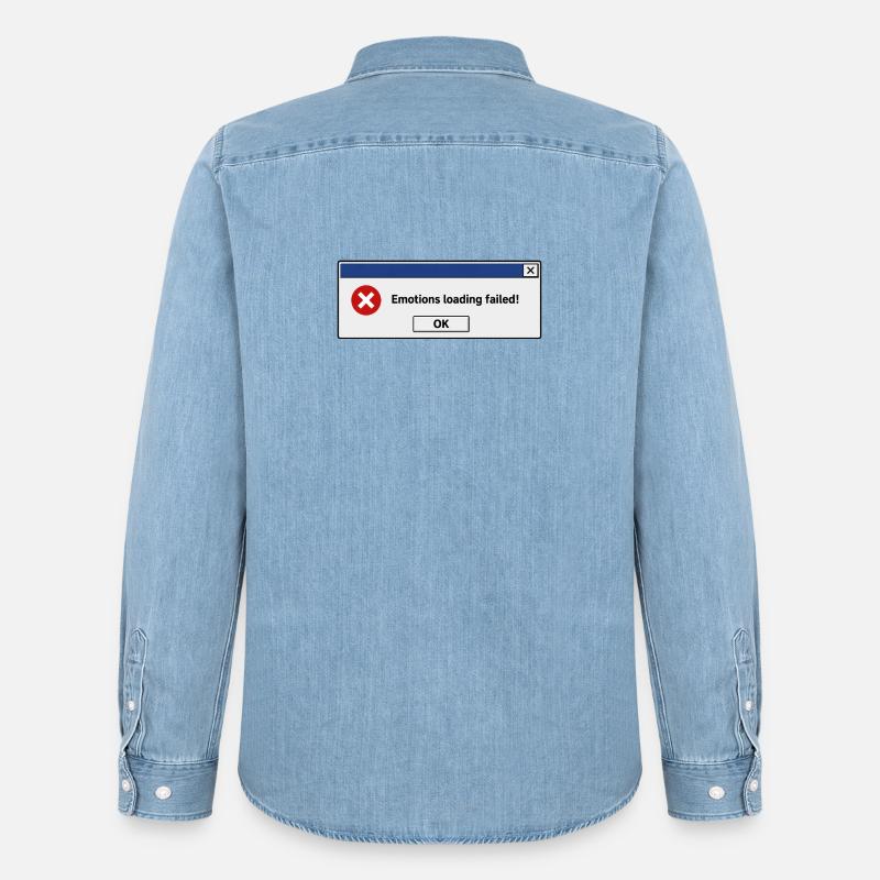 Emotions loading failed - Men’s Organic Denim Shirt by Stanley/Stella - light wash