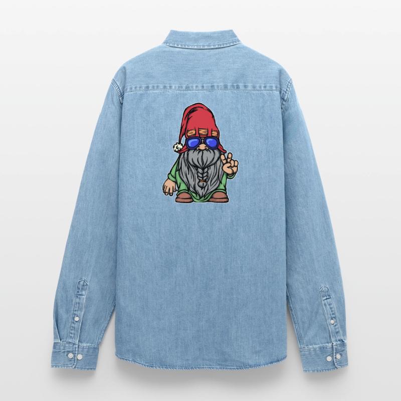 Bartfrisur Bart Bartwuchs Männlichkeit Bartträger Männer Jeanshemd Organic von Stanley/Stella