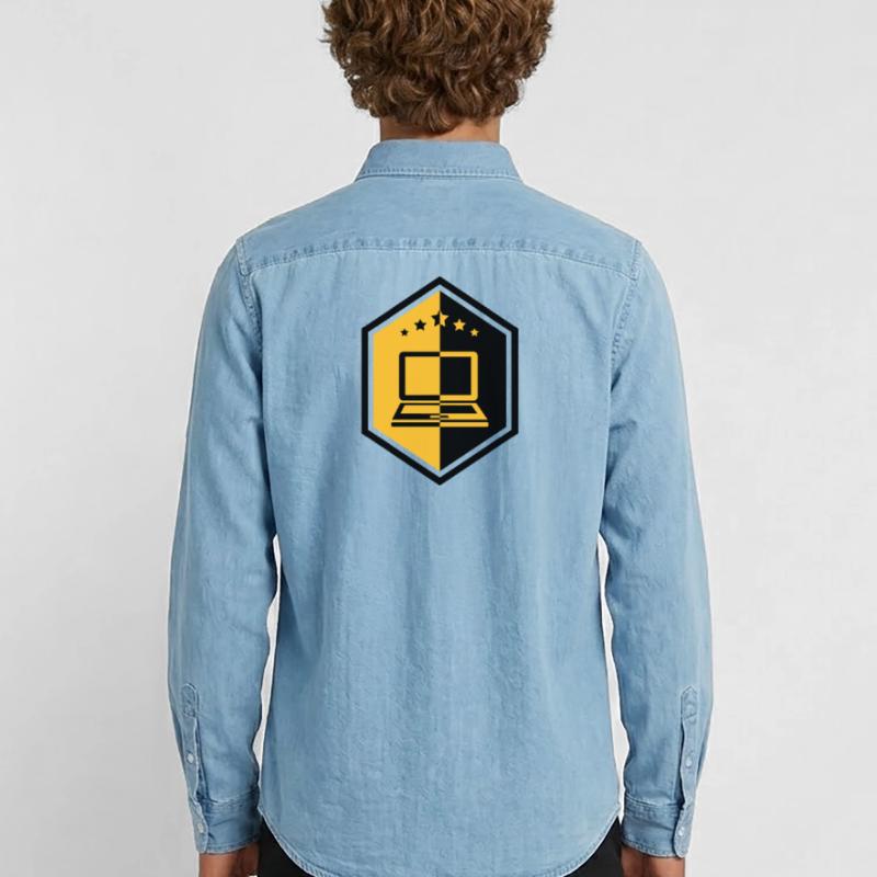 Computing / Informatik / Informatique Men’s Organic Denim Shirt by Stanley/Stella