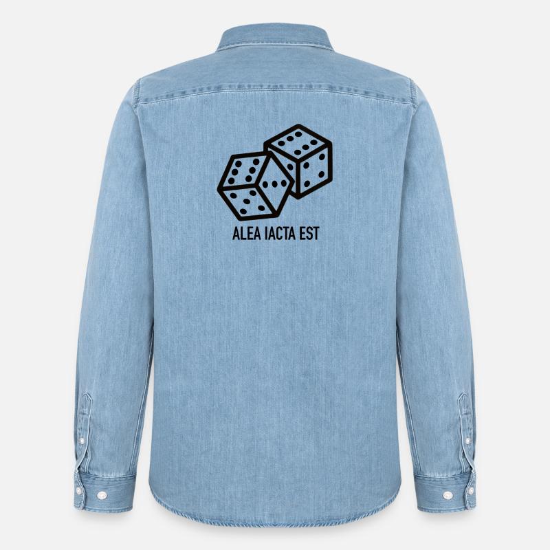 Die Würfel sind gefallen - Männer Jeanshemd Organic von Stanley/Stella - verwaschenes Hellblau