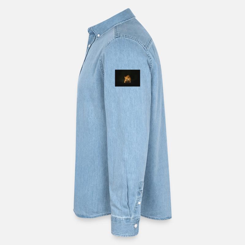 Flauschiges Eichhörnchen Lichtblick Männer Jeanshemd Organic von Stanley/Stella