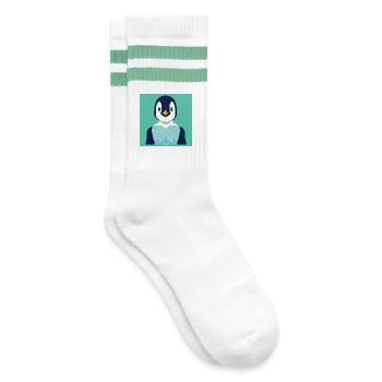 HUMAN PINGUIN - baby & kids - Chaussettes de tennis - blanc/menthe - Droite