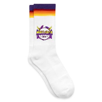 Mallorca Crew Bunt - Gestreifte Tennissocken - weiß/regenbogen - Rechts