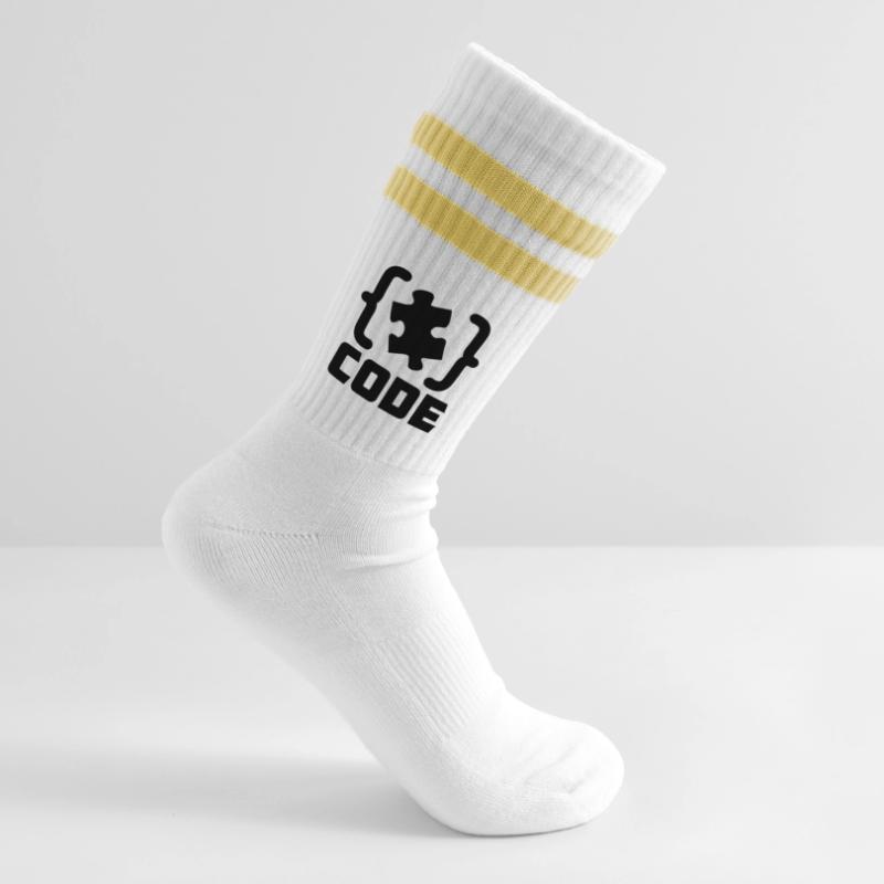 programmeur Code résolution de pièces de puzzle Chaussettes de tennis