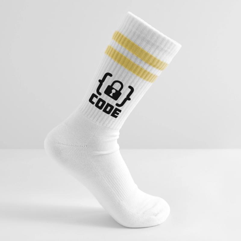 Code avec programmateur de verrouillage Chaussettes de tennis