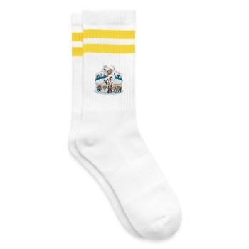 Community of the Heart Sculpture - Striped tennis socks - white/yellow - Right