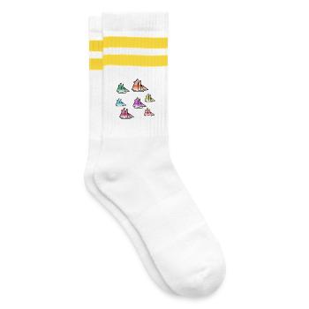 Voile - Chaussettes de tennis - blanc/jaune - Droite