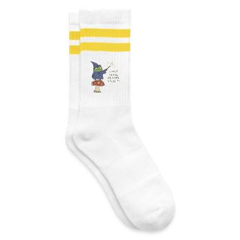 Je lance Sort de Disparaître Magicien Grenouille Drôle - Chaussettes de tennis - blanc/jaune - Droite