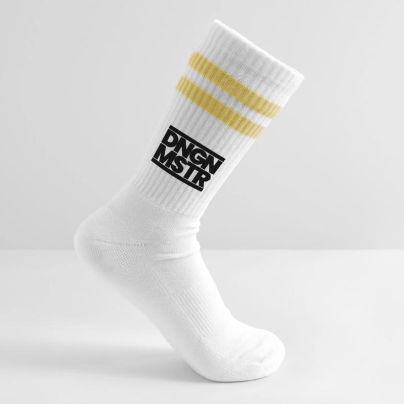 DNGN MSTR – RPG Game Master Design minimal - Noir Chaussettes de tennis