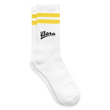 klara | Klara - Chaussettes de tennis - blanc/jaune - Droite