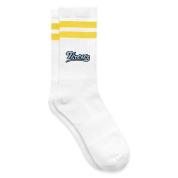 Tireur pétanque flex - Chaussettes de tennis - blanc/jaune - Droite