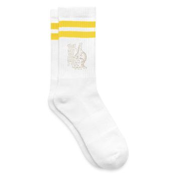 That Wasn't Evidence-Based Medizin Labor Nerd Arzt - Gestreifte Tennissocken - Weiß/Gelb - Rechts