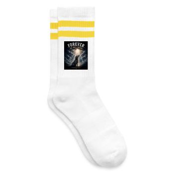 Pour toujours mon meilleur ami Chien Amour Amour Amour des Chiens - Chaussettes de tennis - blanc/jaune - Droite