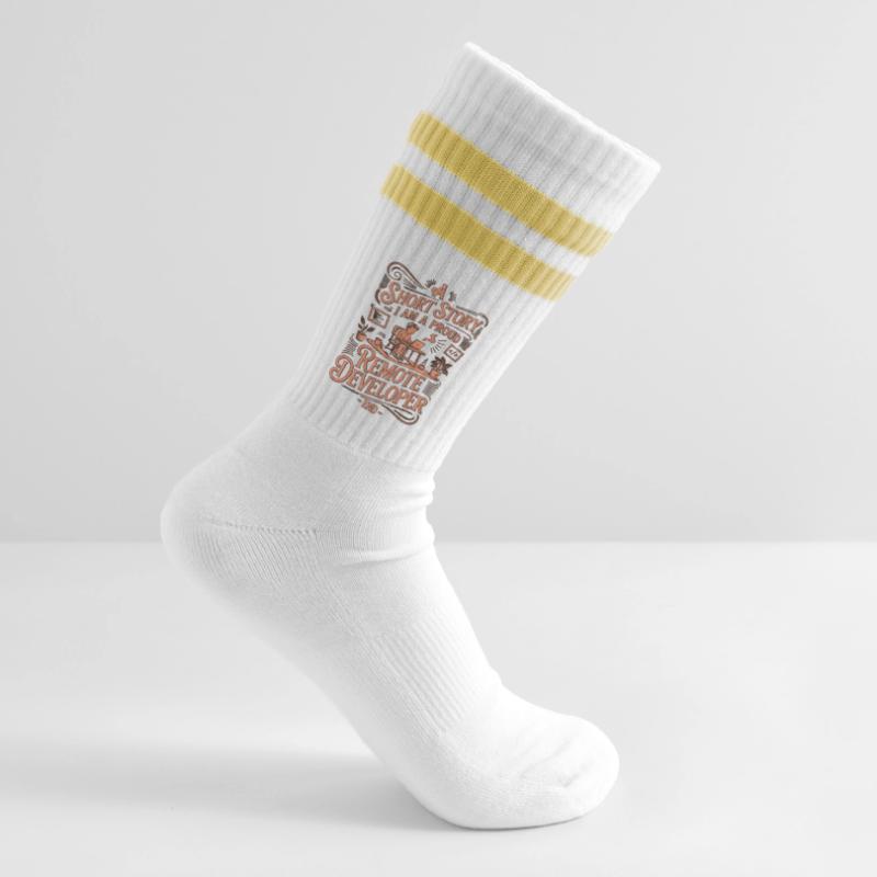 Remote Developer A Short Story I Am Web Programmer Striped tennis socks