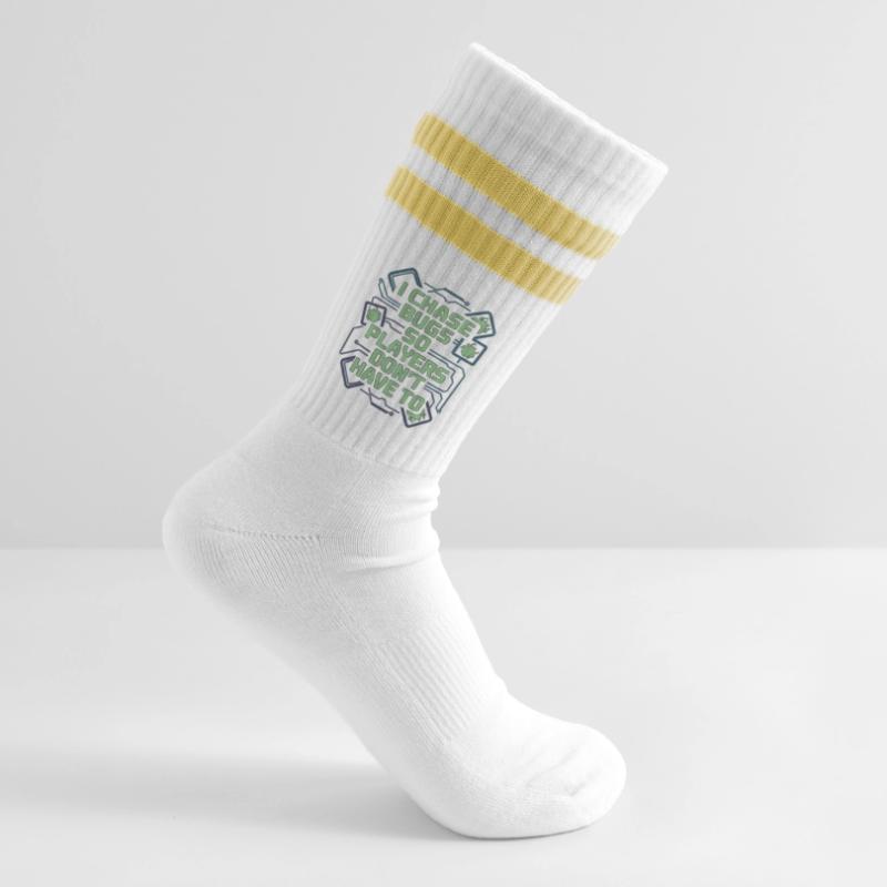 Game Developer I Chase Bugs So Game Programmer Gestreifte Tennissocken