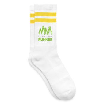 Ultra Trail Runner - Chaussettes de tennis - blanc/jaune - Droite