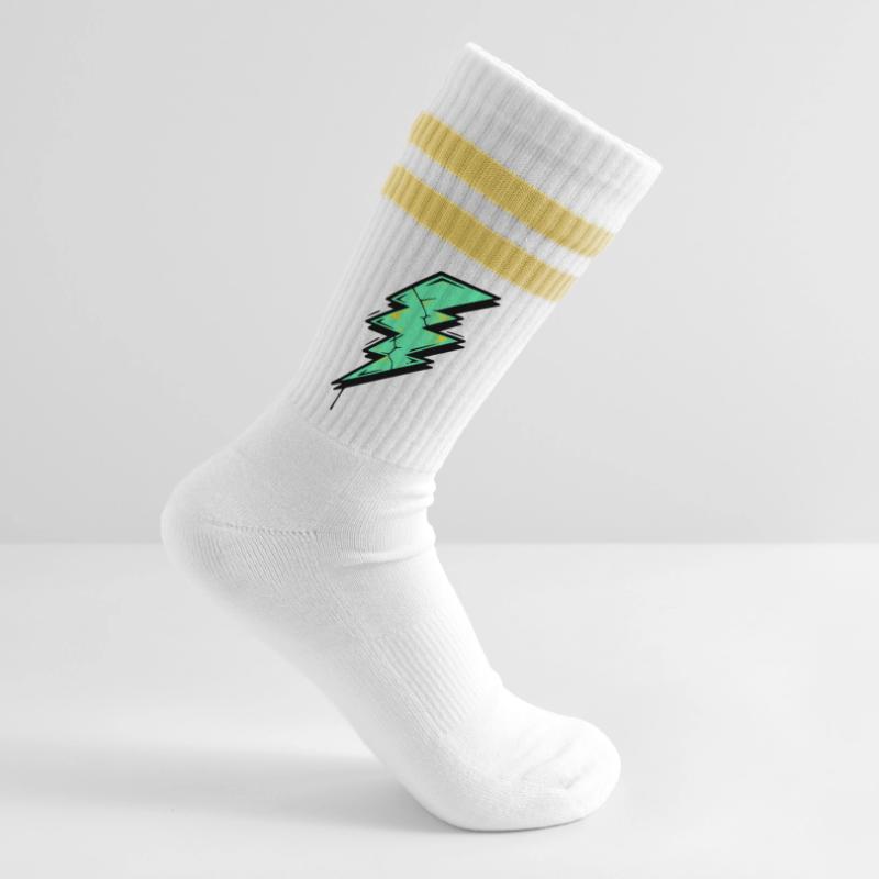 Style Éclair Éclair Abstrait Chaussettes de tennis