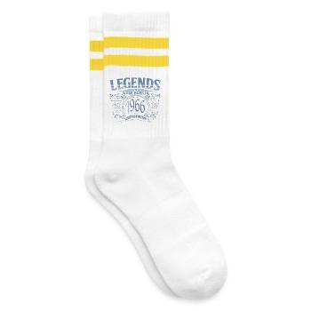 60e anniversaire Legends Qualification Premium Vintage 1966 - Chaussettes de tennis - blanc/jaune - Droite