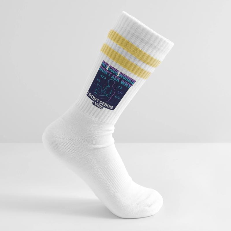 Mon code fonctionne Ne demande pas pourquoi – programmation drôle Chaussettes de tennis