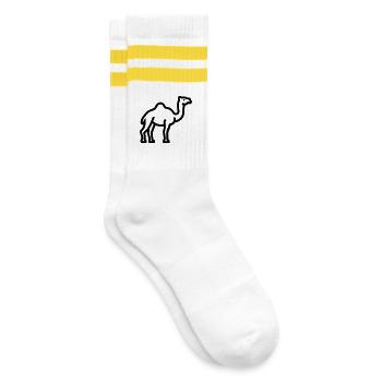 chameau - Chaussettes de tennis - blanc/jaune - Droite