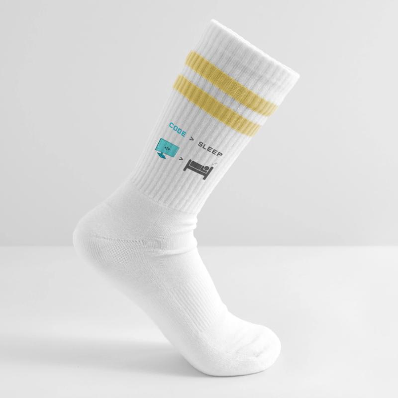Code vs Veille : codeur en mode veille Chaussettes de tennis