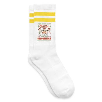 Pull de Noël moche - Chaussettes de tennis - blanc/jaune - Droite