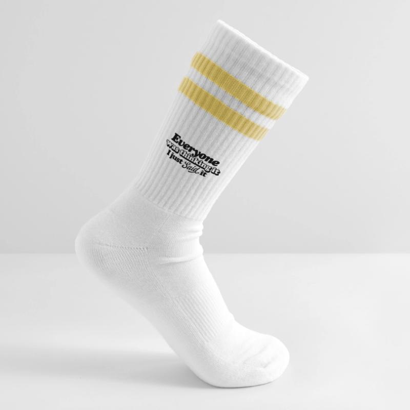 Application de la conception de la pensée créative Chaussettes de tennis