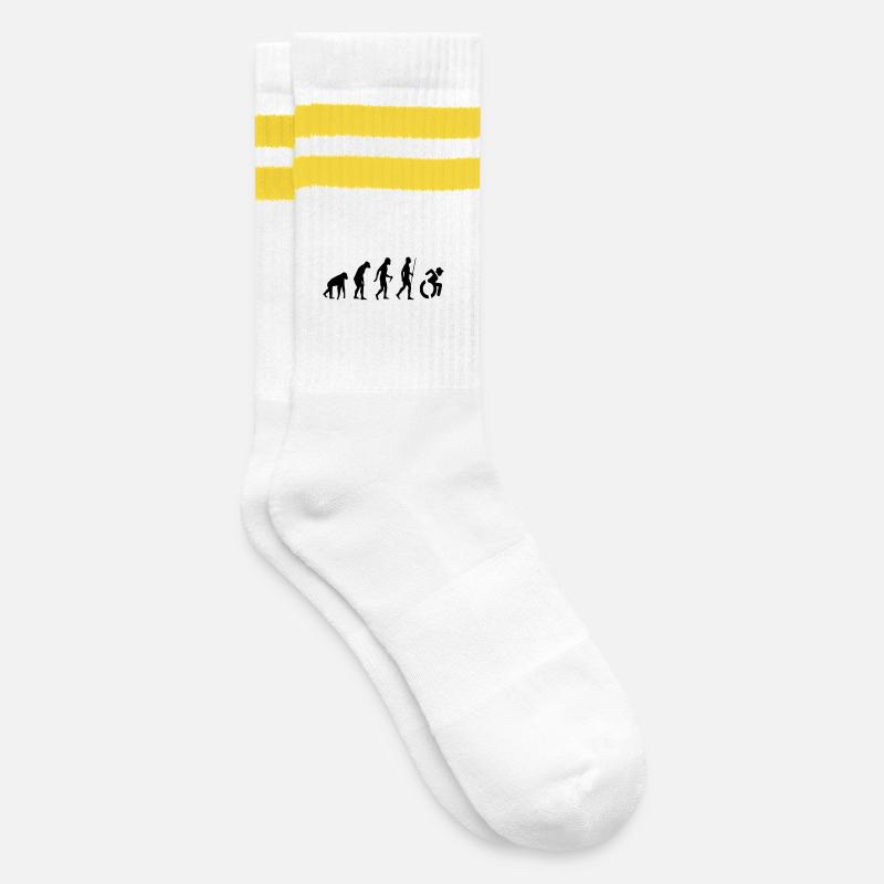 Evolution Wheelchair. The wheelchair evolution * - Striped tennis socks - white/yellow