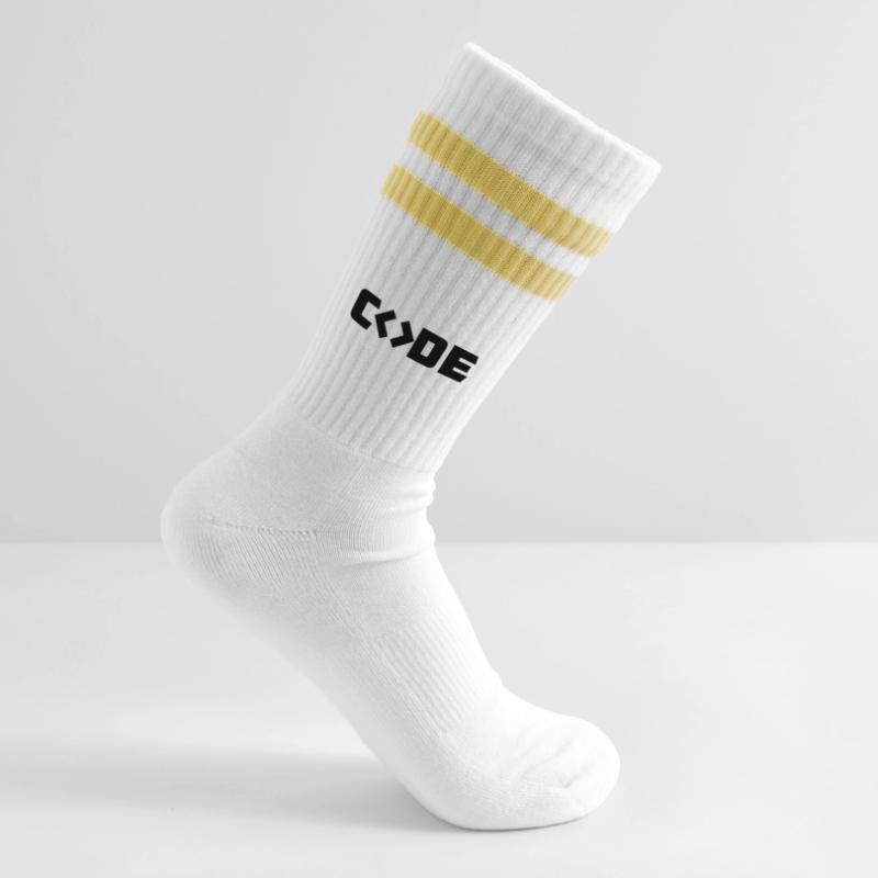 Programmer Code Striped tennis socks
