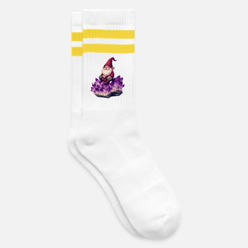Gnome - Chaussettes de tennis - blanc/jaune