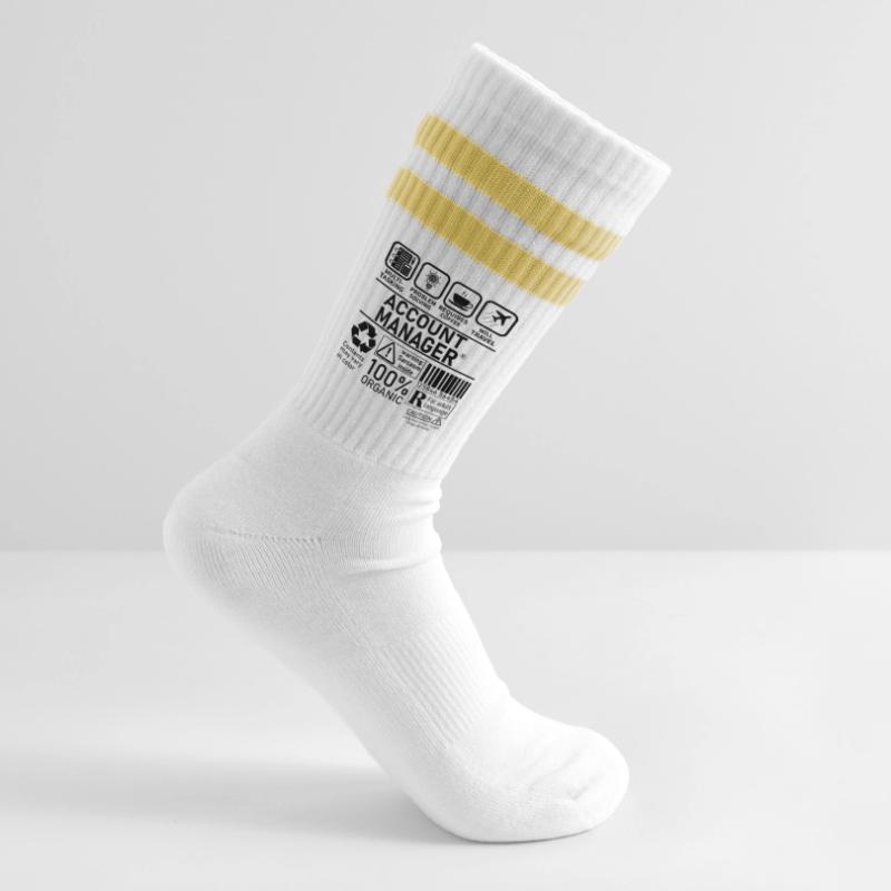 account manager multi tasking problem solving Gestreifte Tennissocken
